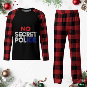 Subtle Abolish Ice Plaid Pajama Set No Secret Police TS10 Buffalo Plaid Print Your Wear