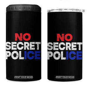 Subtle Abolish Ice 4 in 1 Can Cooler Tumbler No Secret Police TS10 One Size: 16 oz Black Print Your Wear