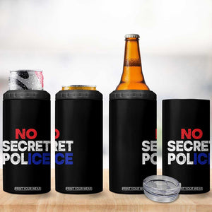 Subtle Abolish Ice 4 in 1 Can Cooler Tumbler No Secret Police TS10 Print Your Wear