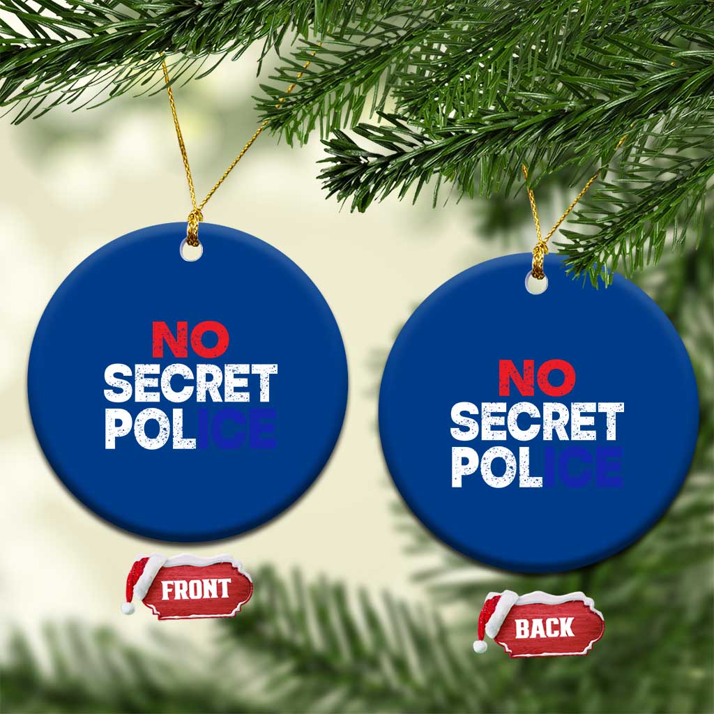 Subtle Abolish Ice Ceramic Ornament No Secret Police TS10 1pc Blue Print Your Wear