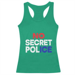 Subtle Abolish Ice Racerback Tank Top No Secret Police TS10 Irish Green Print Your Wear