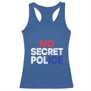 Subtle Abolish Ice Racerback Tank Top No Secret Police TS10 Royal Blue Print Your Wear