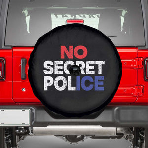 Subtle Abolish Ice Spare Tire Cover No Secret Police TS10 Black Print Your Wear