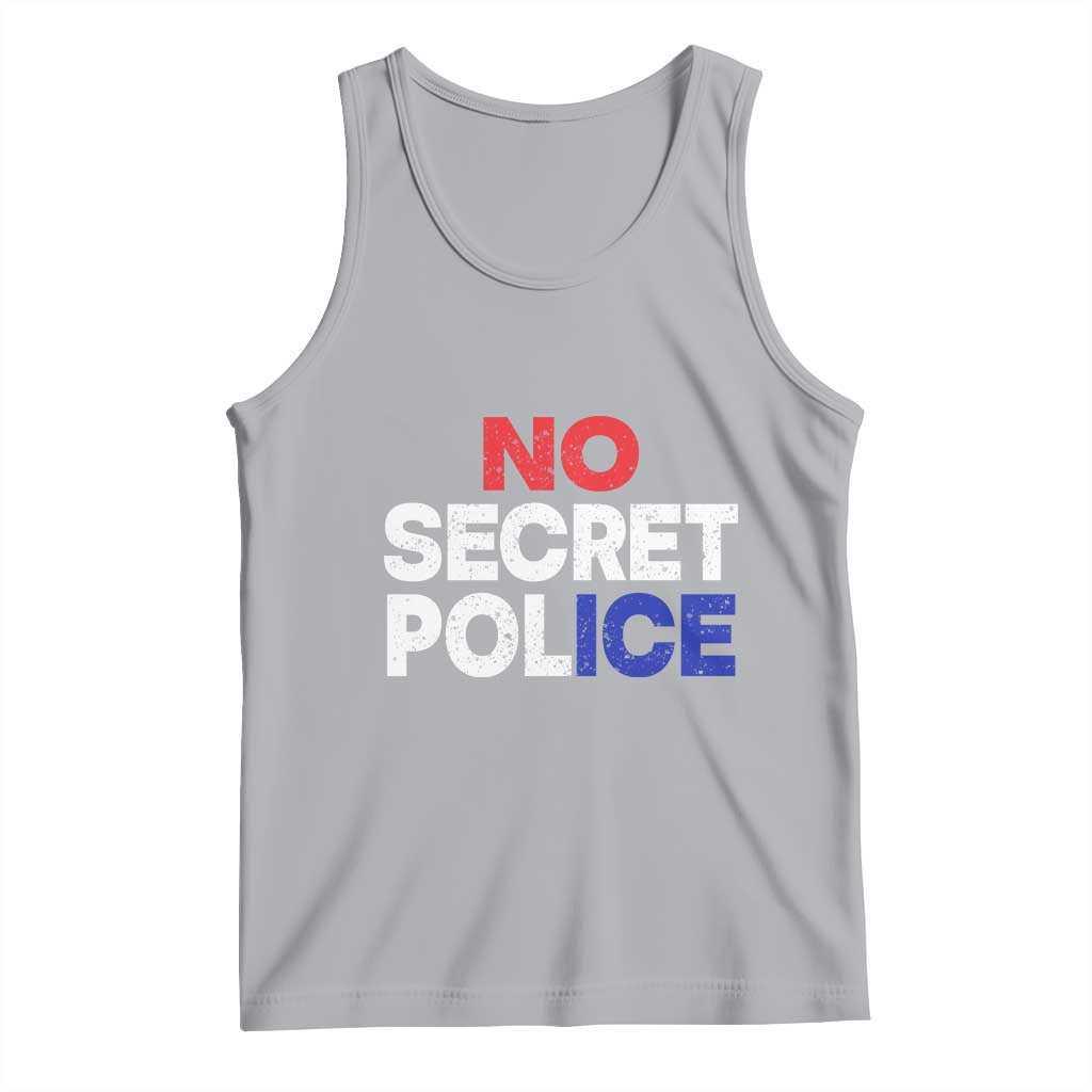 Subtle Abolish Ice Tank Top No Secret Police TS10 Athletic Heather Print Your Wear