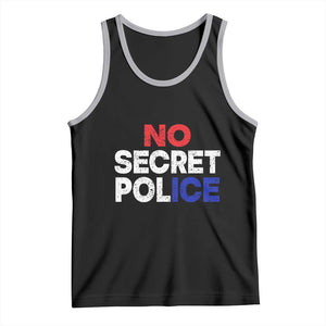 Subtle Abolish Ice Tank Top No Secret Police TS10 Black Athletic Heather Print Your Wear