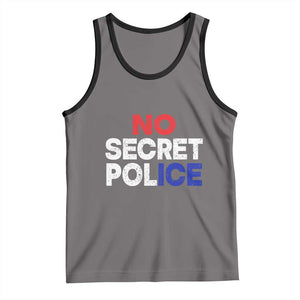 Subtle Abolish Ice Tank Top No Secret Police TS10 Deep Heather Black Print Your Wear