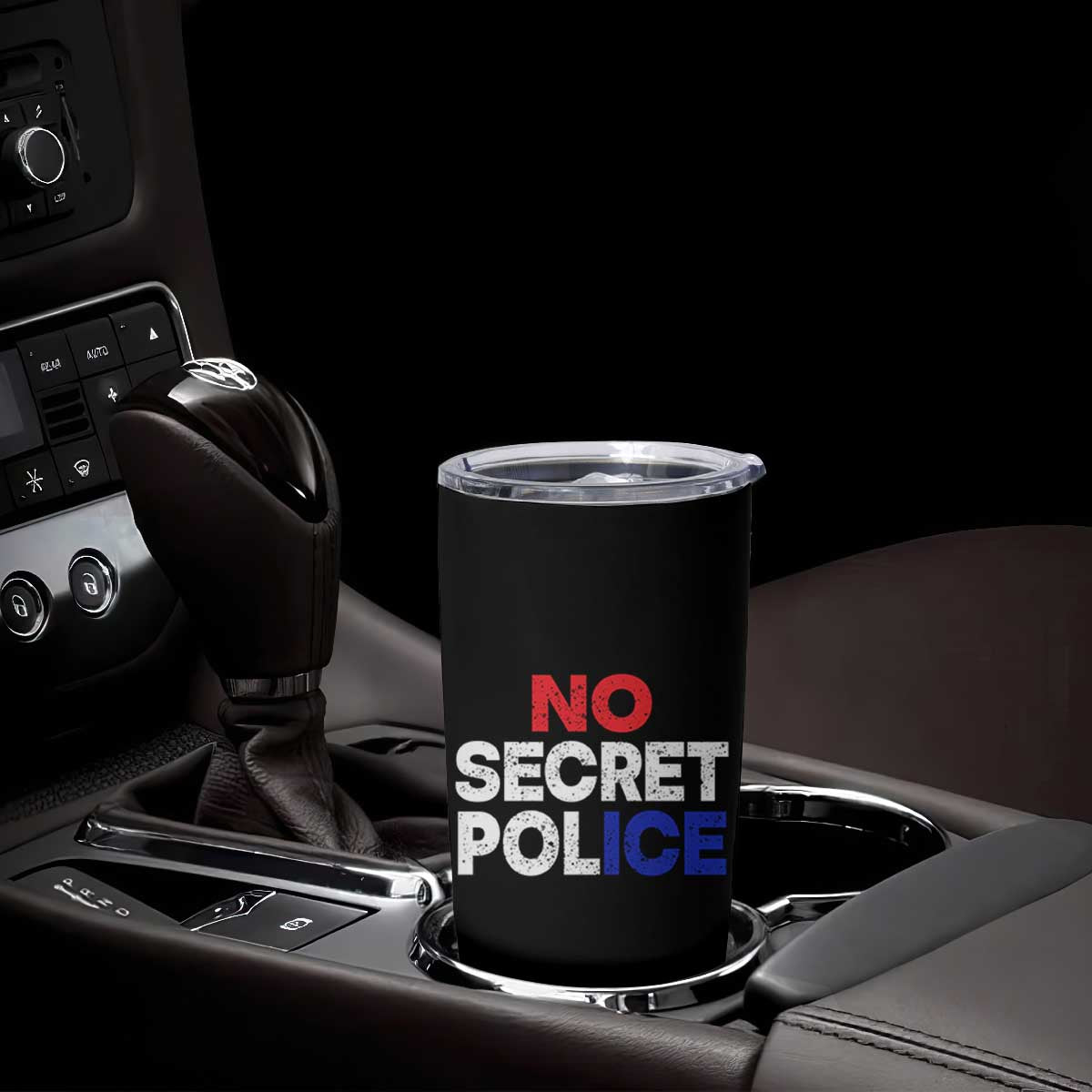 Subtle Abolish Ice Tumbler Cup No Secret Police TS10 Print Your Wear