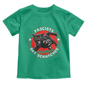 Vintage Black Cat Against Fascists Toddler T Shirt TS10 Irish Green Print Your Wear