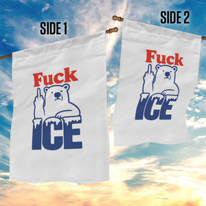 Fck Ice Garden Flag Get The Fck Out Of Minneapolis Polar Bear TS10 Print Your Wear