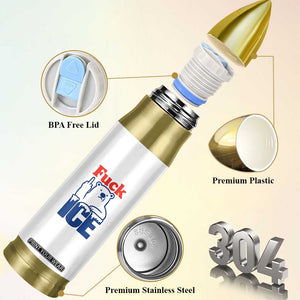 Fck Ice Bullet Tumbler Get The Fck Out Of Minneapolis Polar Bear TS10 Print Your Wear