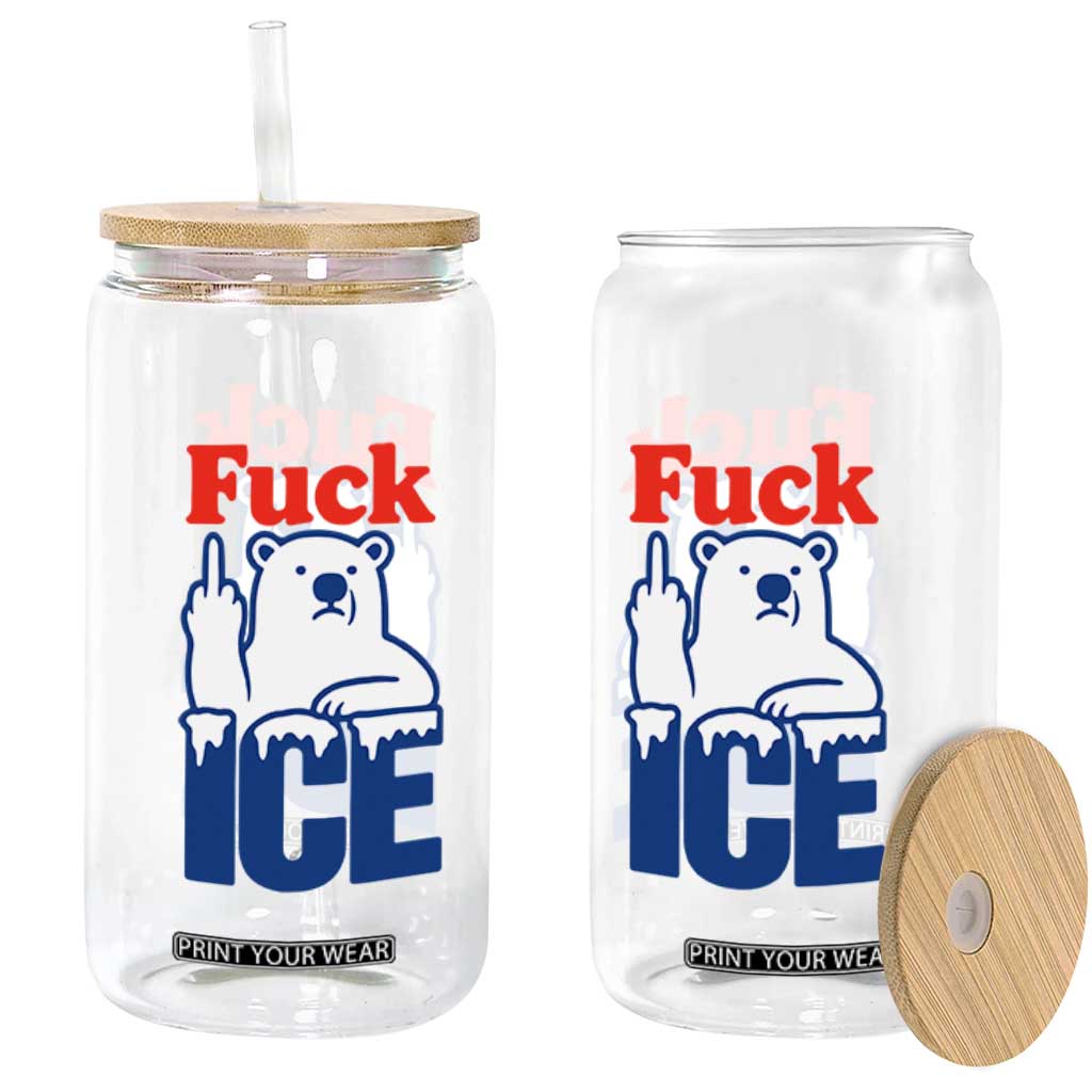Fck Ice Glass Can Get The Fck Out Of Minneapolis Polar Bear TS10 Print Your Wear