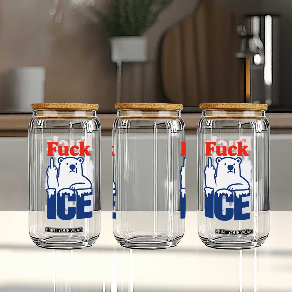 Fck Ice Glass Can Get The Fck Out Of Minneapolis Polar Bear TS10 Print Your Wear