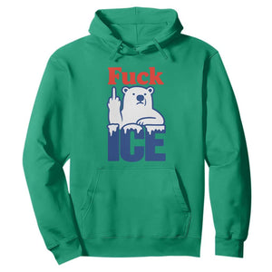 Fck Ice Hoodie Get The Fck Out Of Minneapolis Polar Bear TS10 Irish Green Print Your Wear