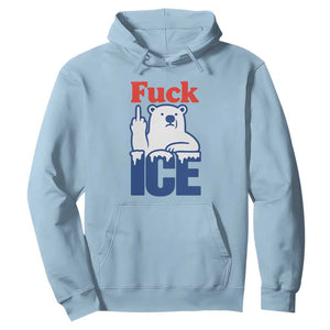 Fck Ice Hoodie Get The Fck Out Of Minneapolis Polar Bear TS10 Light Blue Print Your Wear