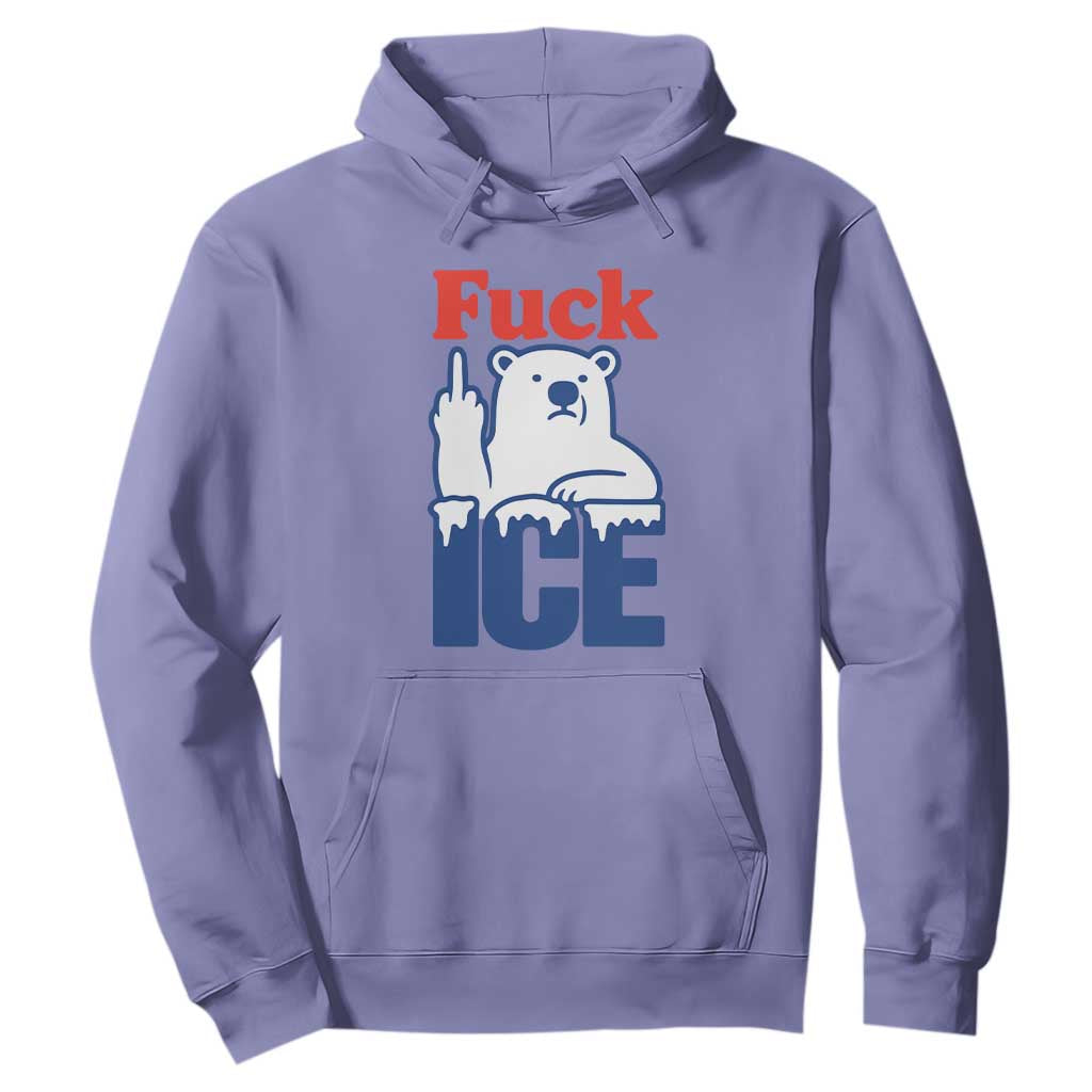 Fck Ice Hoodie Get The Fck Out Of Minneapolis Polar Bear TS10 Violet Print Your Wear