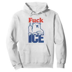 Fck Ice Hoodie Get The Fck Out Of Minneapolis Polar Bear TS10 White Print Your Wear