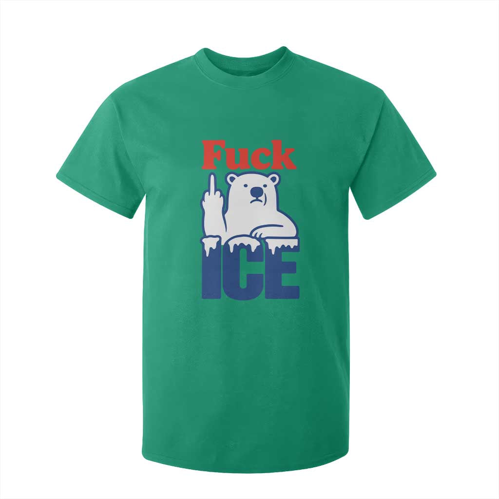 Fck Ice T Shirt For Kid Get The Fck Out Of Minneapolis Polar Bear TS10 Irish Green Print Your Wear