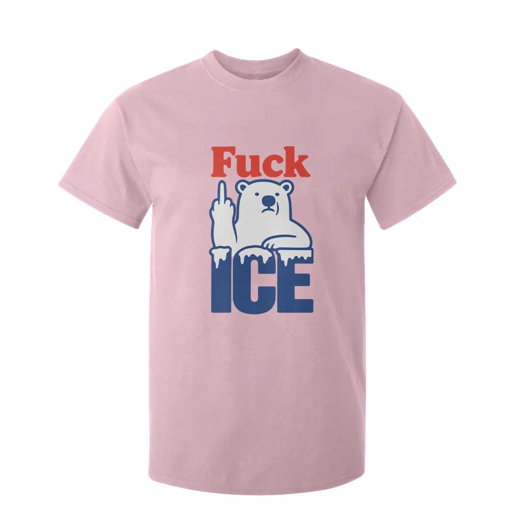 Fck Ice T Shirt For Kid Get The Fck Out Of Minneapolis Polar Bear TS10 Light Pink Print Your Wear