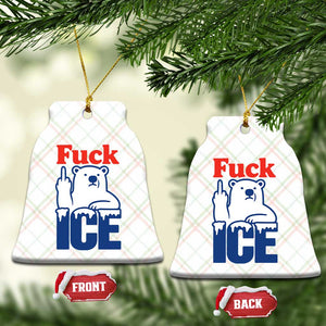 Fck Ice Ceramic Ornament Get The Fck Out Of Minneapolis Polar Bear TS10 Print Your Wear