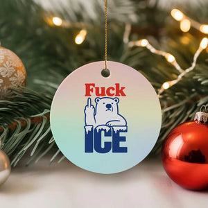 Fck Ice Ceramic Ornament Get The Fck Out Of Minneapolis Polar Bear TS10 1pc Pastel Print Your Wear