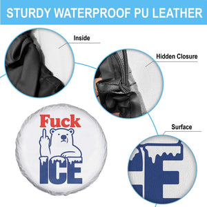 Fck Ice Spare Tire Cover Get The Fck Out Of Minneapolis Polar Bear TS10 Print Your Wear
