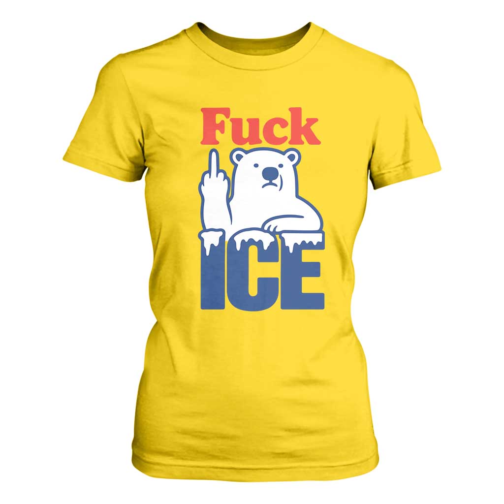 Fck Ice T Shirt For Women Get The Fck Out Of Minneapolis Polar Bear TS10 Daisy Print Your Wear