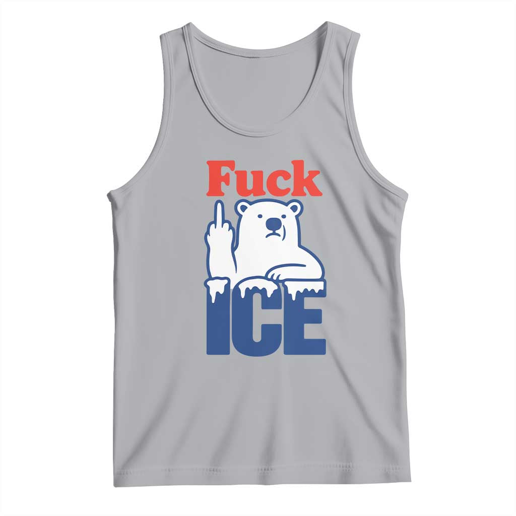 Fck Ice Tank Top Get The Fck Out Of Minneapolis Polar Bear TS10 Athletic Heather Print Your Wear