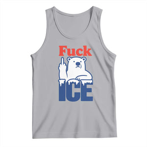 Fck Ice Tank Top Get The Fck Out Of Minneapolis Polar Bear TS10 Athletic Heather Print Your Wear