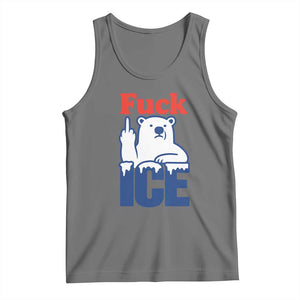 Fck Ice Tank Top Get The Fck Out Of Minneapolis Polar Bear TS10 Black Heather Print Your Wear