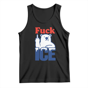 Fck Ice Tank Top Get The Fck Out Of Minneapolis Polar Bear TS10 Black Print Your Wear