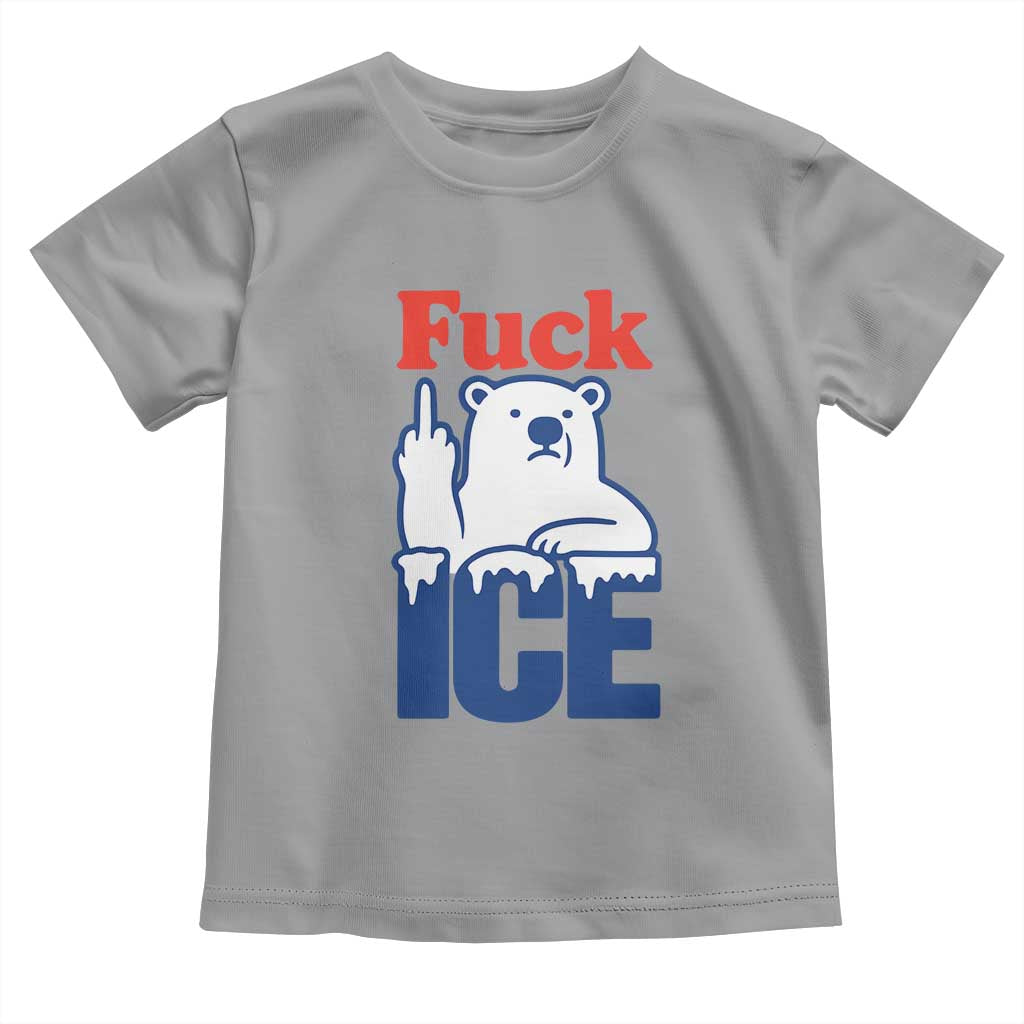 Fck Ice Toddler T Shirt Get The Fck Out Of Minneapolis Polar Bear TS10 Sport Gray Print Your Wear