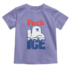 Fck Ice Toddler T Shirt Get The Fck Out Of Minneapolis Polar Bear TS10 Violet Print Your Wear