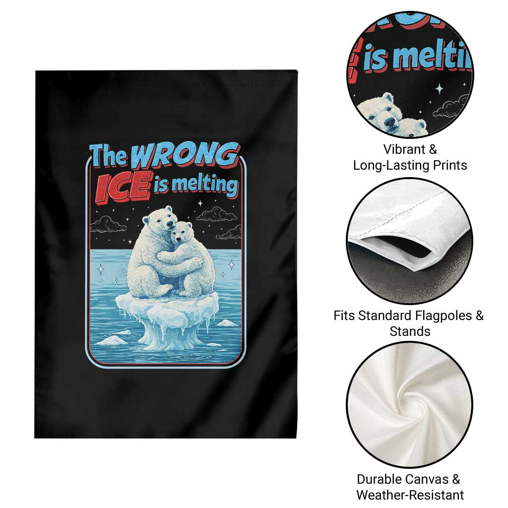Fck Ice Garden Flag The Wrong Ice Is Melting Polar Bear Social Justice TS10 Print Your Wear