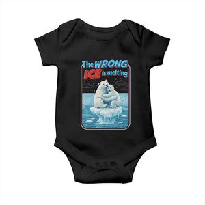 Fck Ice Baby Onesie The Wrong Ice Is Melting Polar Bear Social Justice TS10 Black Print Your Wear
