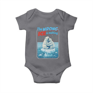 Fck Ice Baby Onesie The Wrong Ice Is Melting Polar Bear Social Justice TS10 Charcoal Print Your Wear
