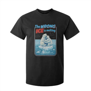 Fck Ice T Shirt For Kid The Wrong Ice Is Melting Polar Bear Social Justice TS10 Black Print Your Wear