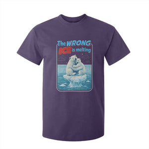 Fck Ice T Shirt For Kid The Wrong Ice Is Melting Polar Bear Social Justice TS10 Purple Print Your Wear