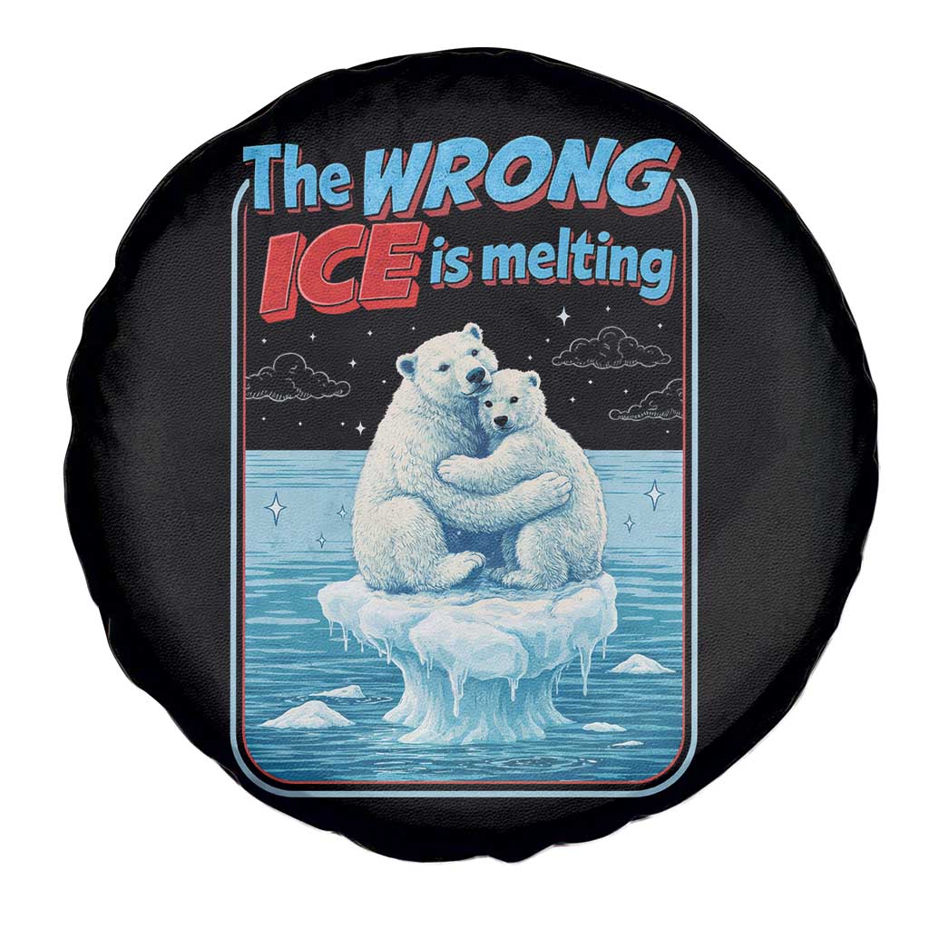 Fck Ice Spare Tire Cover The Wrong Ice Is Melting Polar Bear Social Justice TS10 Print Your Wear
