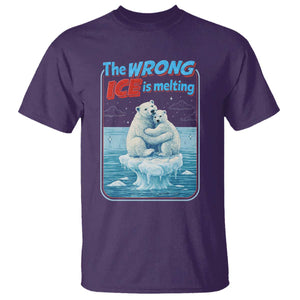 Fck Ice T Shirt The Wrong Ice Is Melting Polar Bear Social Justice TS10 Purple Print Your Wear
