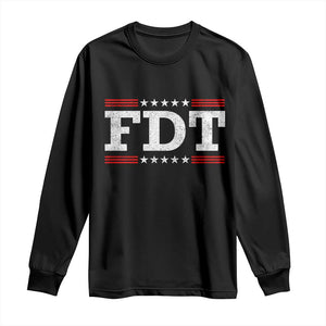 FDT Long Sleeve Shirt Resistance Resist Tyranny Support TS10 Black Print Your Wear