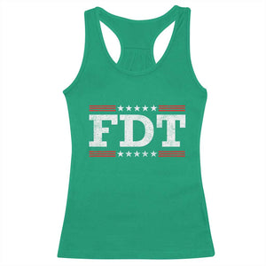 FDT Racerback Tank Top Resistance Resist Tyranny Support TS10 Irish Green Print Your Wear