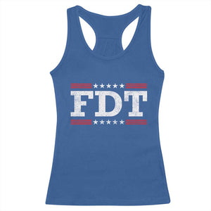 FDT Racerback Tank Top Resistance Resist Tyranny Support TS10 Royal Blue Print Your Wear