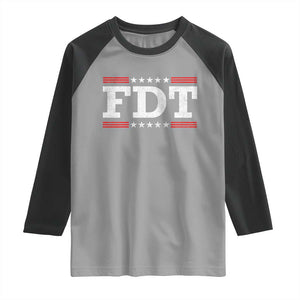 FDT Raglan Shirt Resistance Resist Tyranny Support TS10 Sport Gray Black Print Your Wear