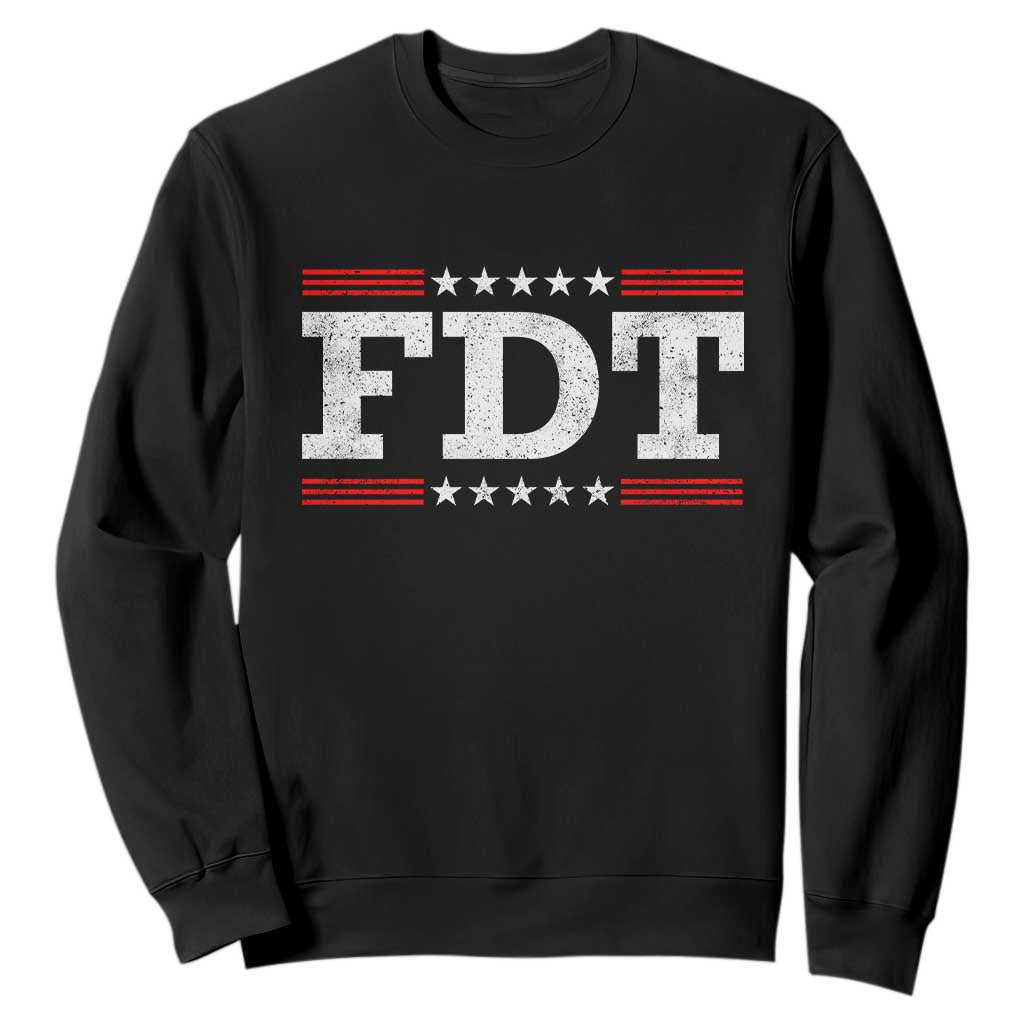 FDT Sweatshirt Resistance Resist Tyranny Support TS10 Black Print Your Wear