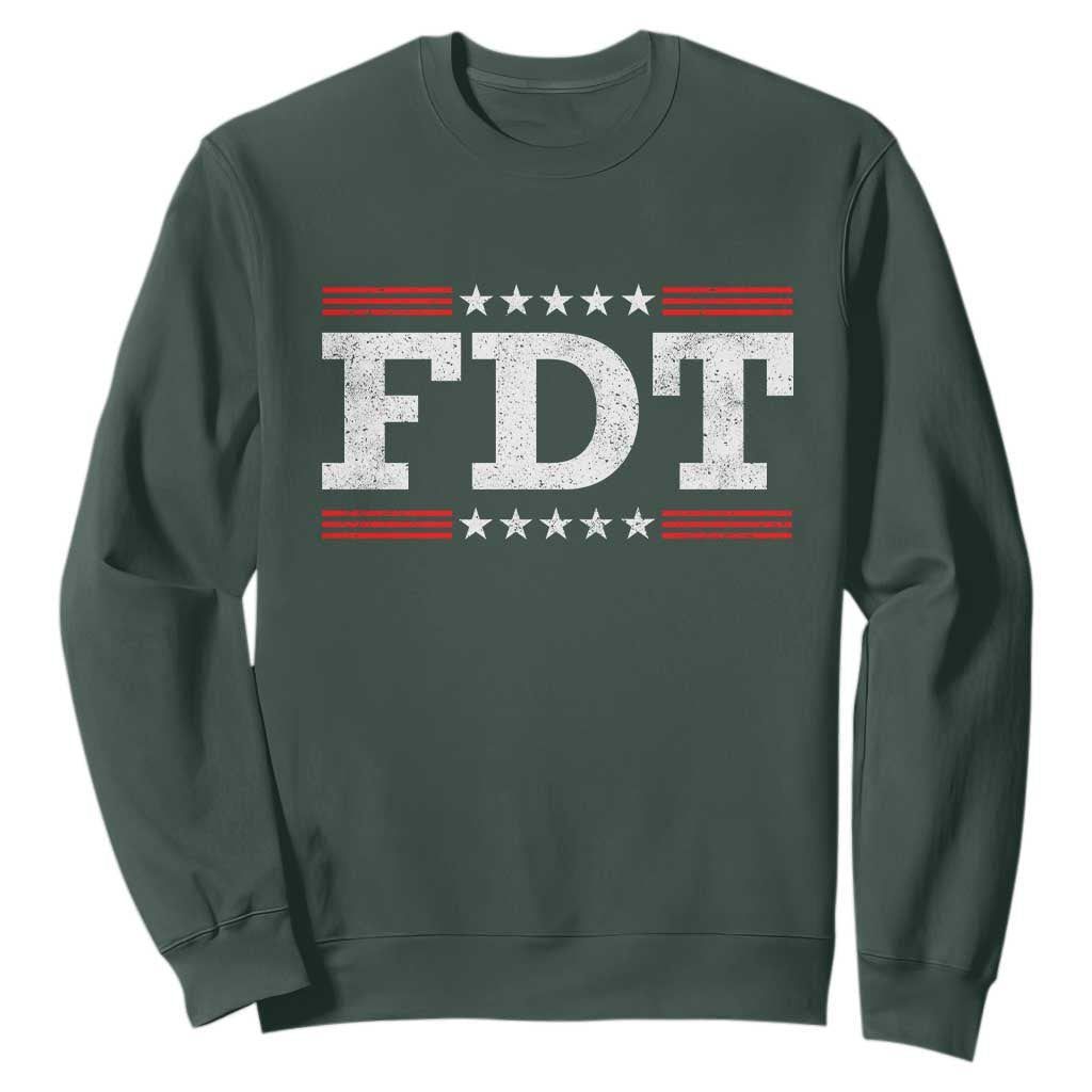 FDT Sweatshirt Resistance Resist Tyranny Support TS10 Dark Forest Green Print Your Wear
