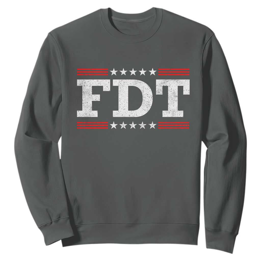 FDT Sweatshirt Resistance Resist Tyranny Support TS10 Dark Heather Print Your Wear