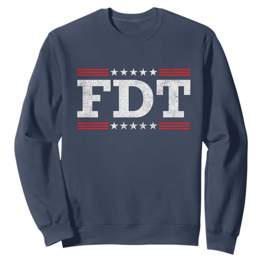 FDT Sweatshirt Resistance Resist Tyranny Support TS10 Navy Print Your Wear