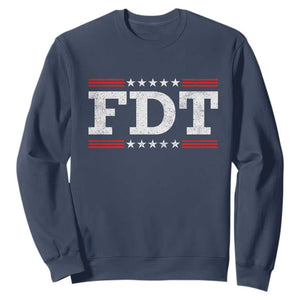 FDT Sweatshirt Resistance Resist Tyranny Support TS10 Navy Print Your Wear