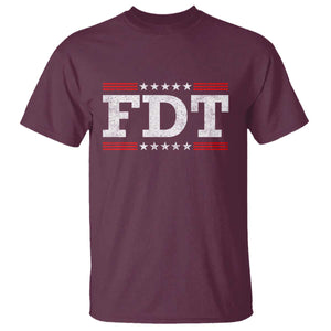 FDT T Shirt Resistance Resist Tyranny Support TS10 Maroon Print Your Wear
