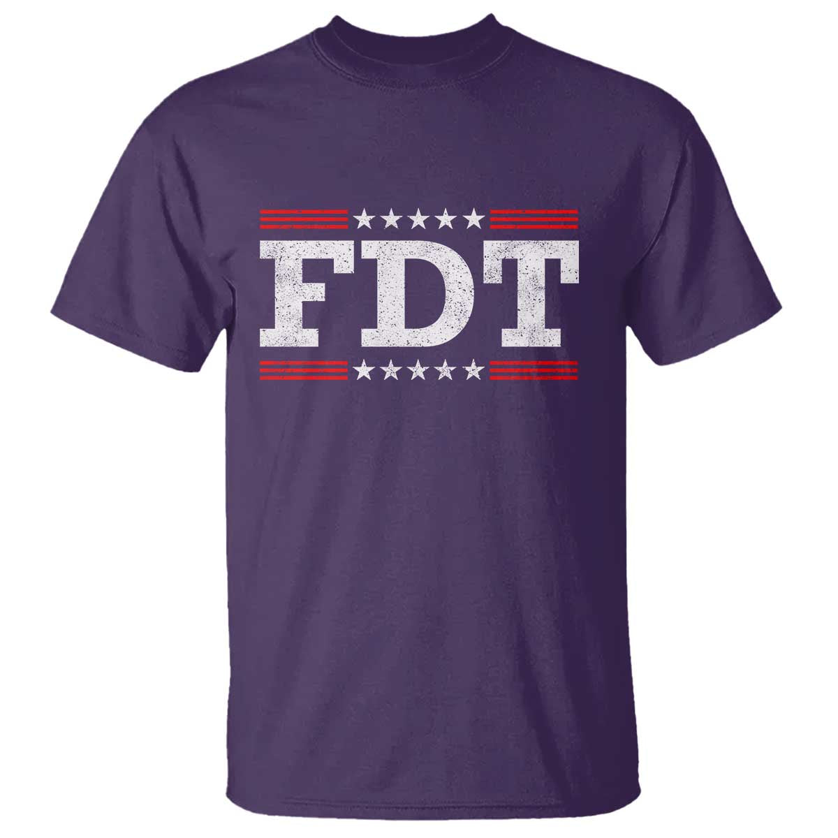 FDT T Shirt Resistance Resist Tyranny Support TS10 Purple Print Your Wear